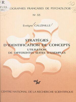cover image of Stratégie d'identification de concepts